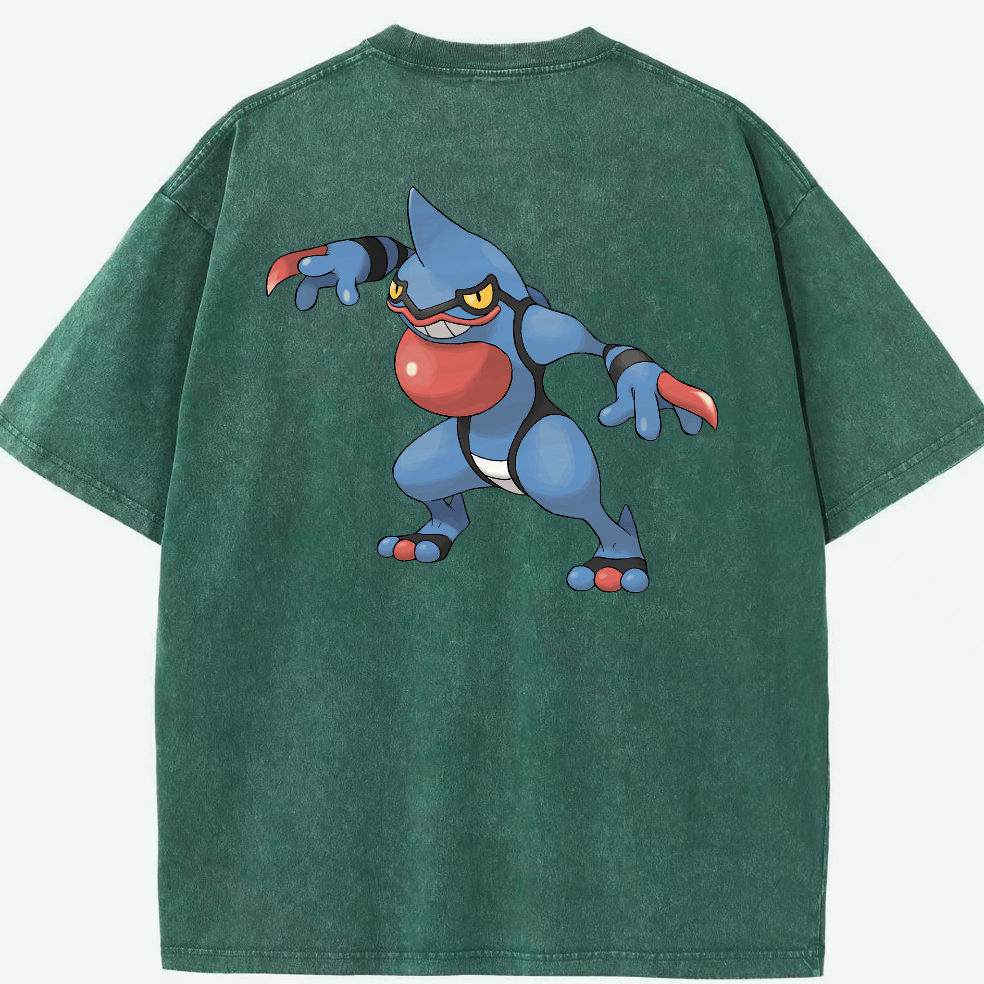 （画像用） ポケットモンスター Pokémon 綿100% ヴィンテージ風 半袖Tシャツ（背面プリント）